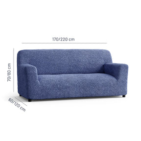 Microfibra - Funda Sofa 3 cuerpos Blue