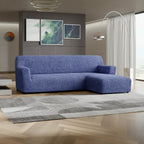 Microfibra - Funda Sofa L Derecho Blue