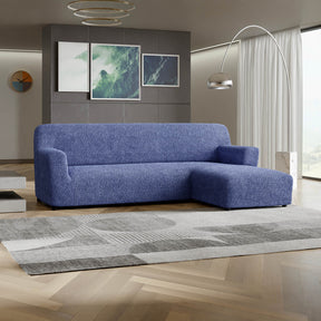 Microfibra - Funda Sofa L Derecho Blue