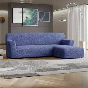 Microfibra - Funda Sofa L Derecho Blue