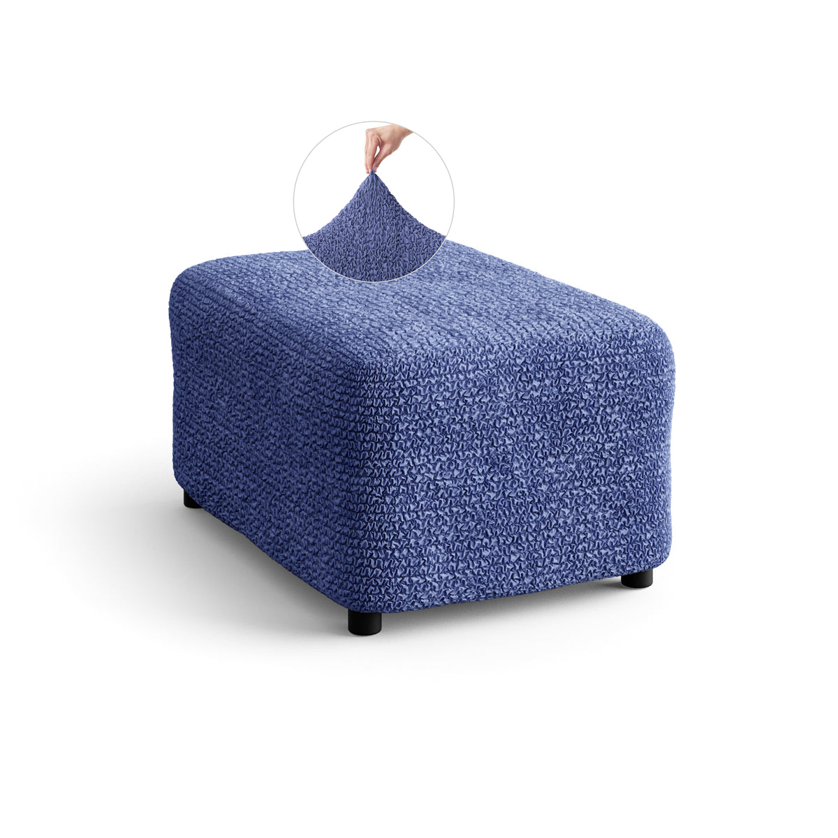 Microfibra - Funda Ottomana Blue