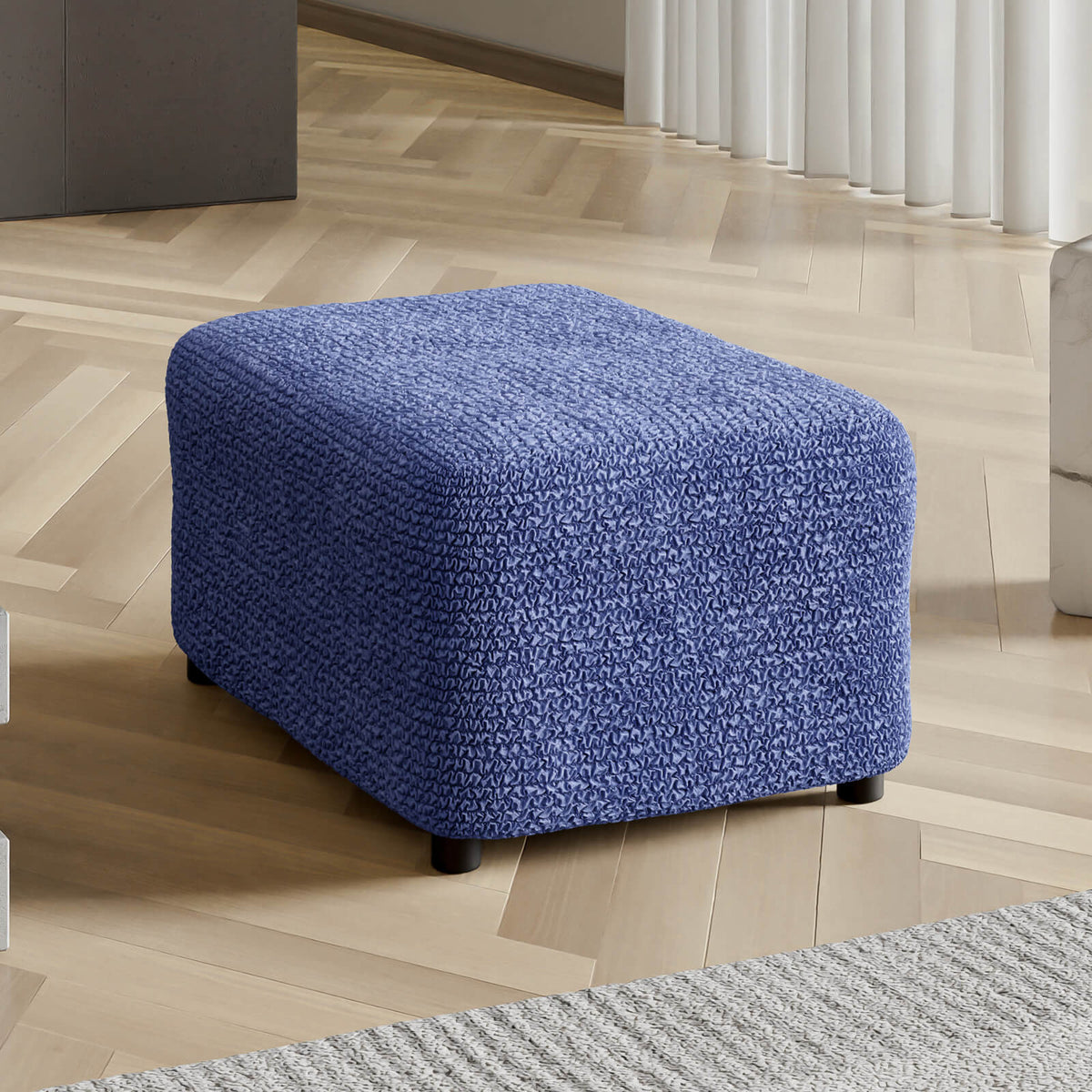 Microfibra - Funda Ottomana Blue