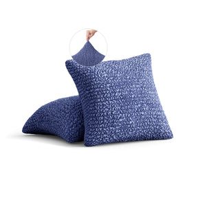 Microfibra - 2 Fundas Cojines Blue