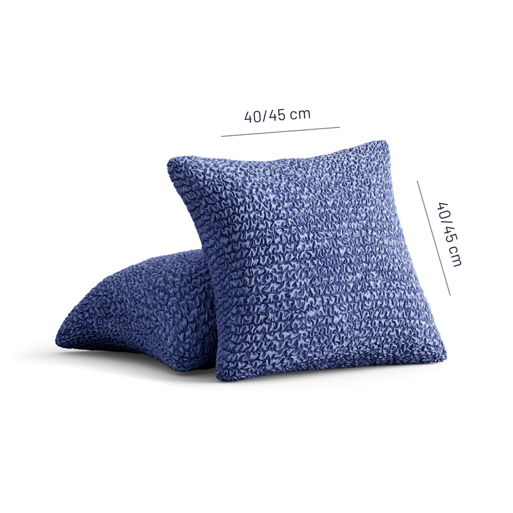 Microfibra - 2 Fundas Cojines Blue