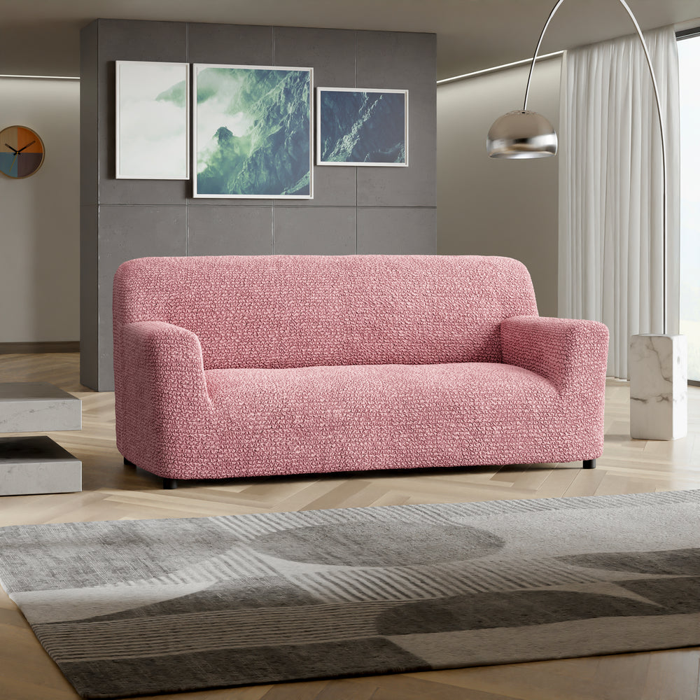 Microfibra - Funda Sofa 3 cuerpos Old Pink
