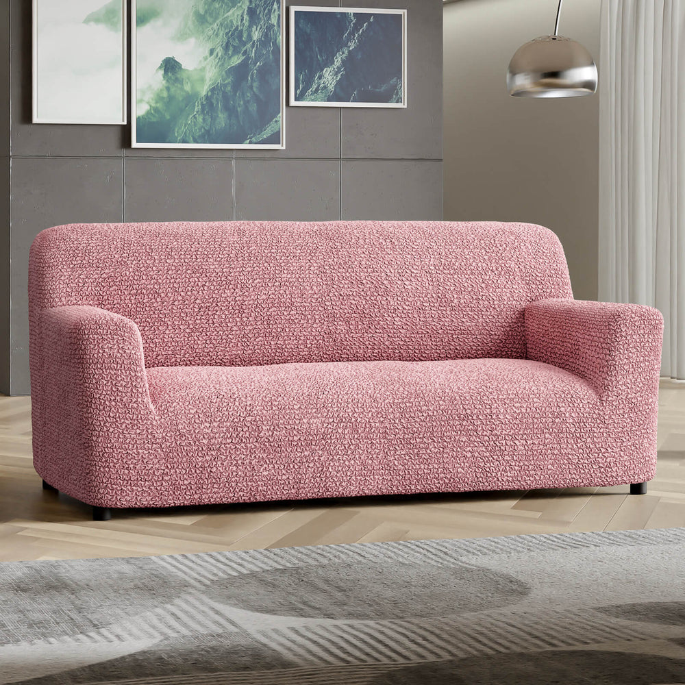 Microfibra - Funda Sofa 3 cuerpos Old Pink