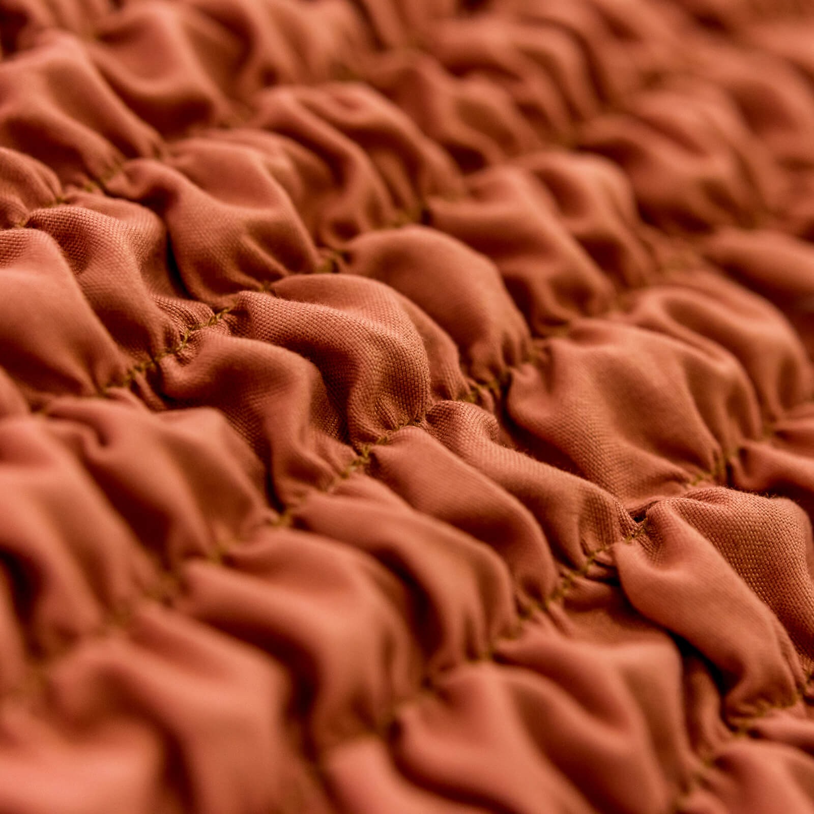 Microfibra - Funda Cama 2 Plazas Terracota
