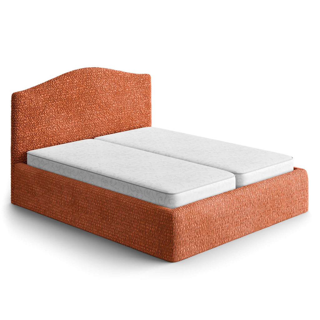 Microfibra - Funda Cama 2 Plazas Terracota