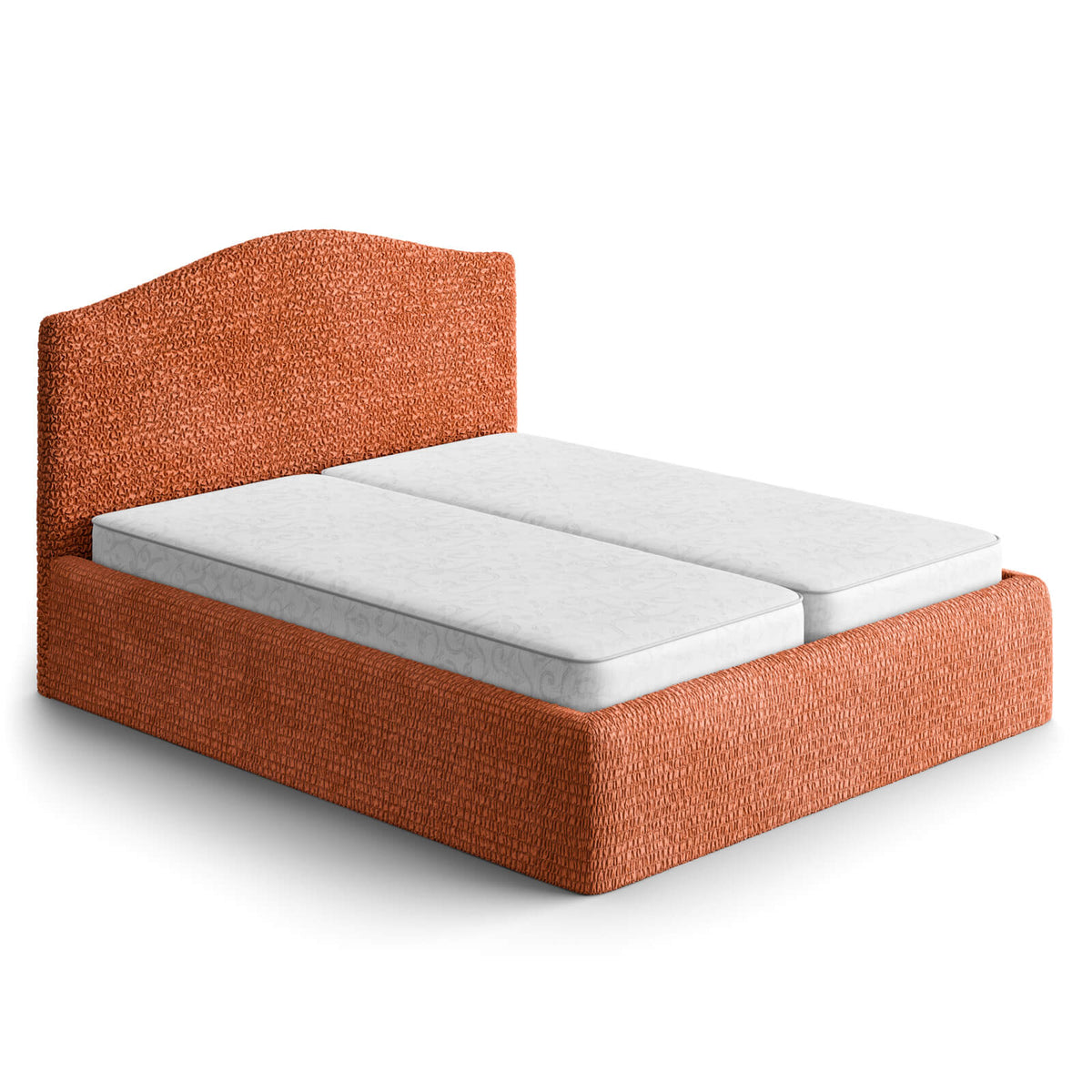 Microfibra - Funda Cama 2 Plazas Terracota