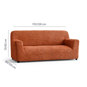 Microfibra - Funda Sofa 3 cuerpos Terracota