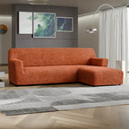 Microfibra - Funda Sofa L Derecho Terracota