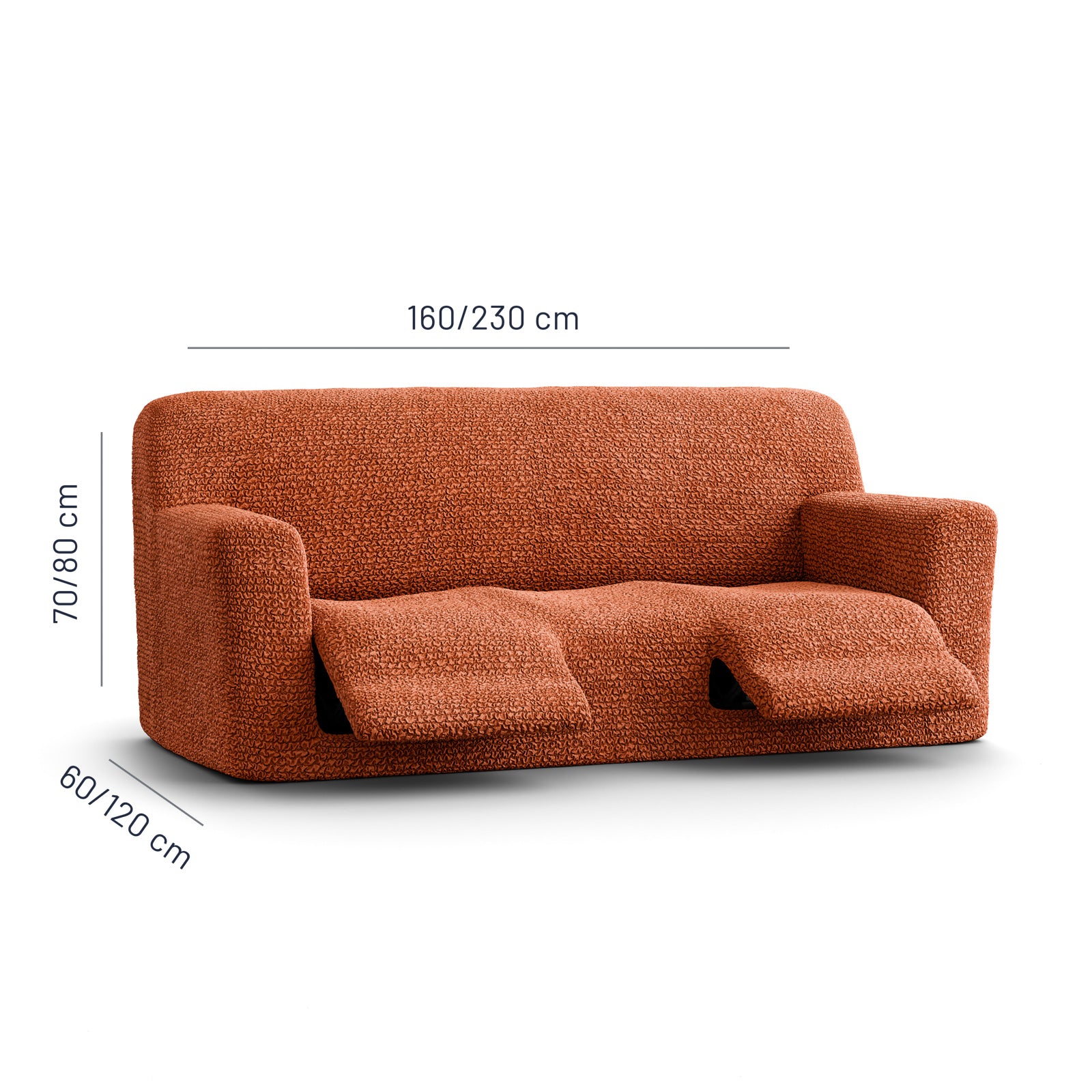 Microfibra - Funda Berger 3 cuerpos Terracota