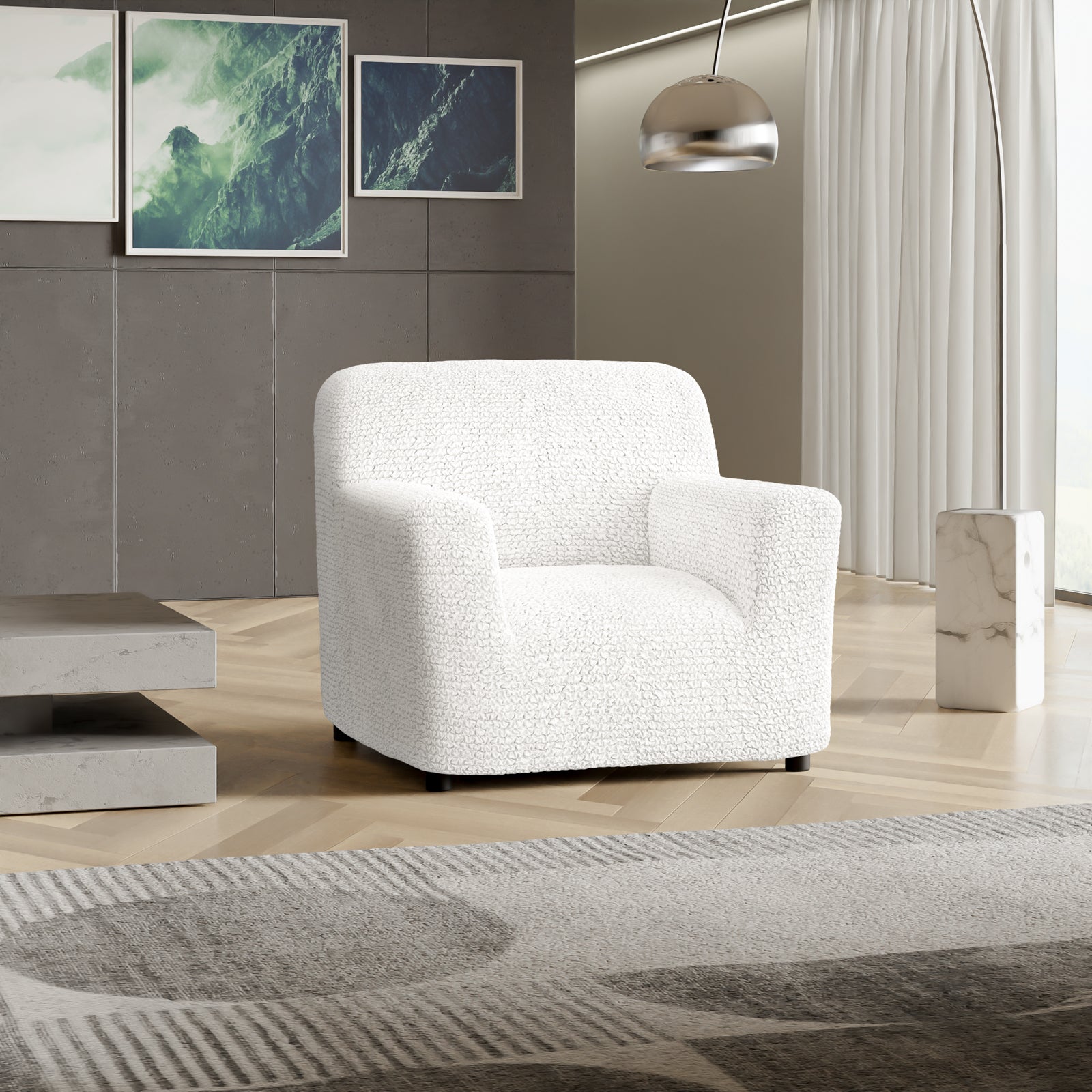 Microfibra - Funda Sillon White