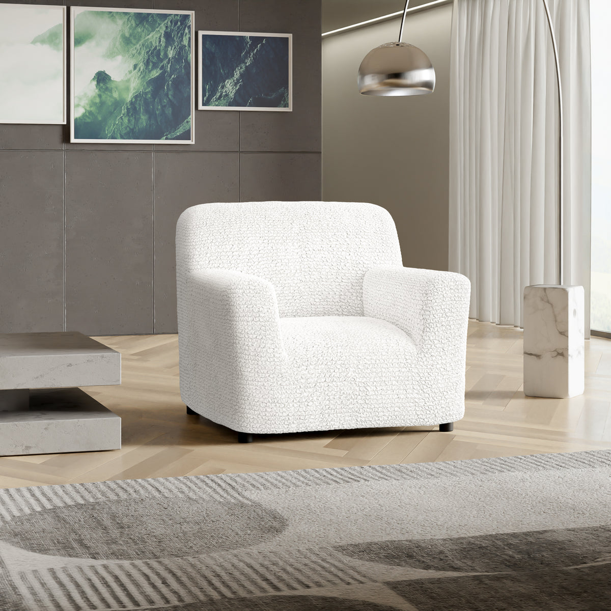 Microfibra - Funda Sillon White