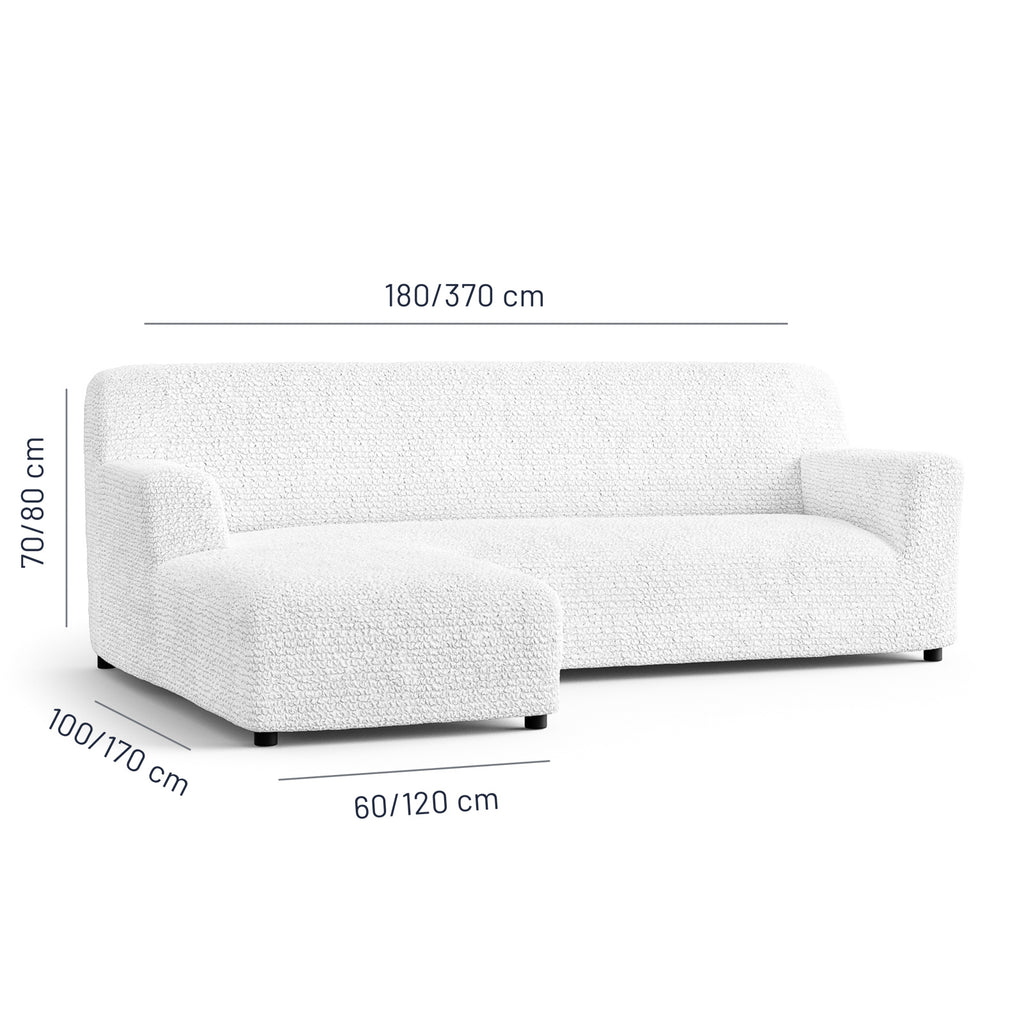 Microfibra - Funda Sofa L Izquierdo White
