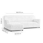 Microfibra - Funda Sofa L Izquierdo White