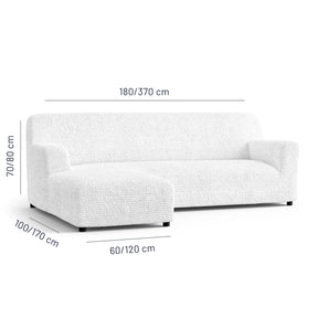 Microfibra - Funda Sofa L Izquierdo White