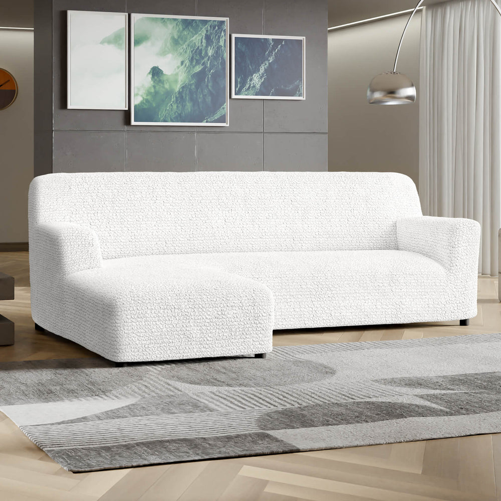 Microfibra - Funda Sofa L Izquierdo White