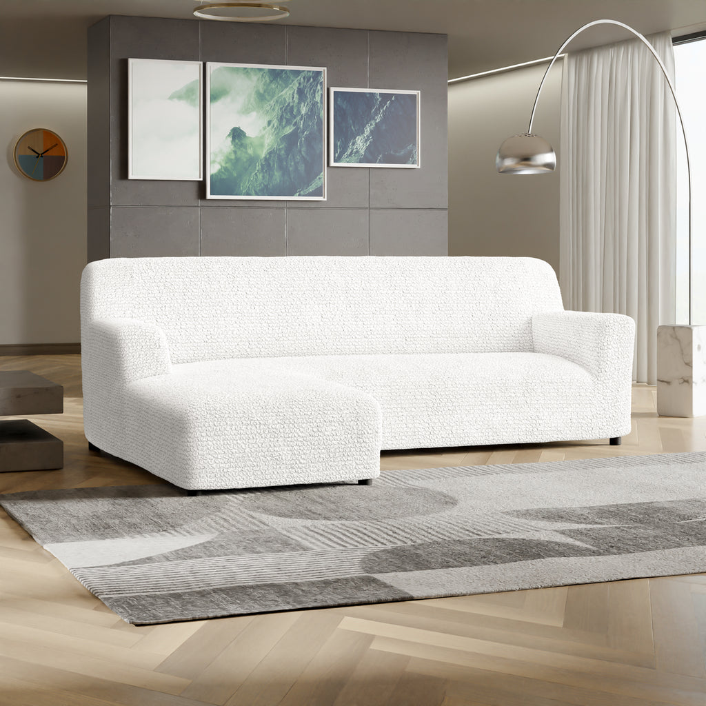 Microfibra - Funda Sofa L Izquierdo White
