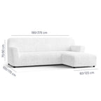 Microfibra - Funda Sofa L Derecho White