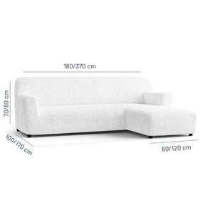 Microfibra - Funda Sofa L Derecho White