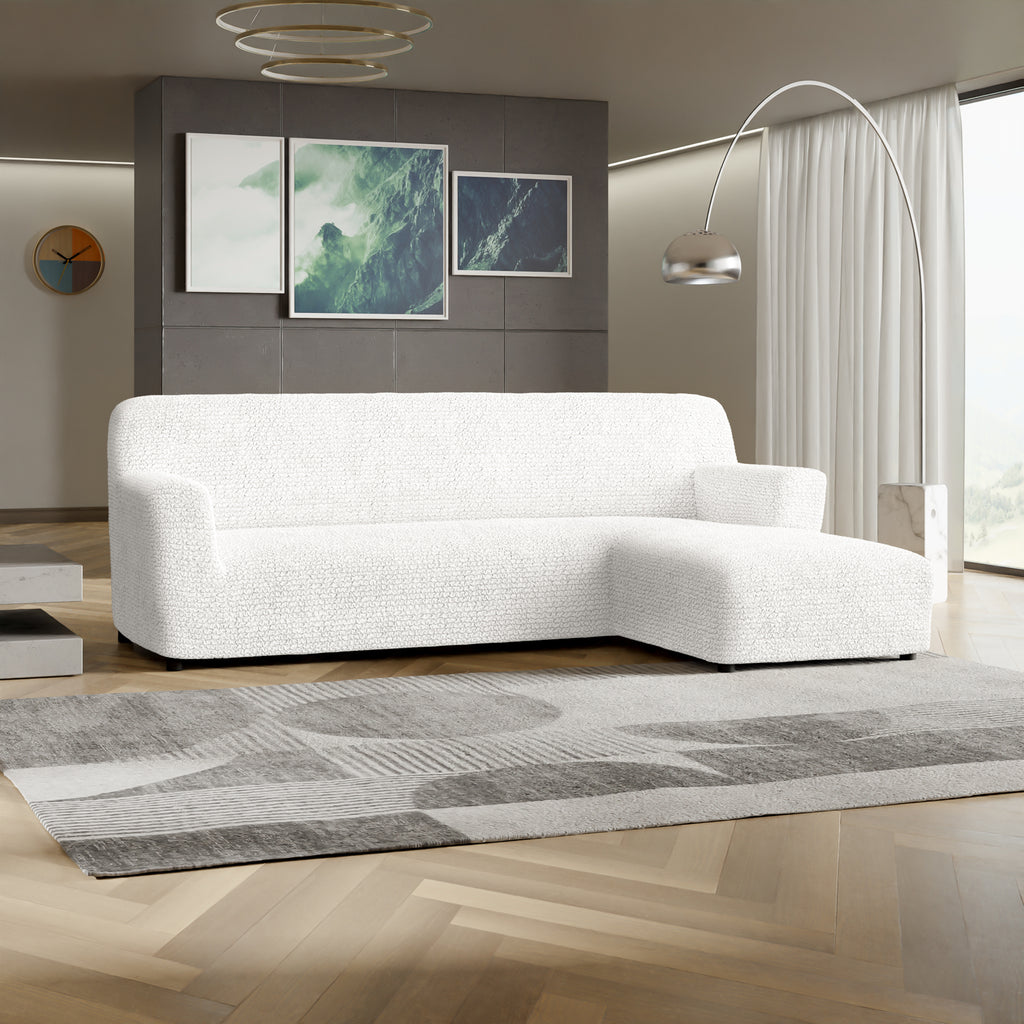 Microfibra - Funda Sofa L Derecho White