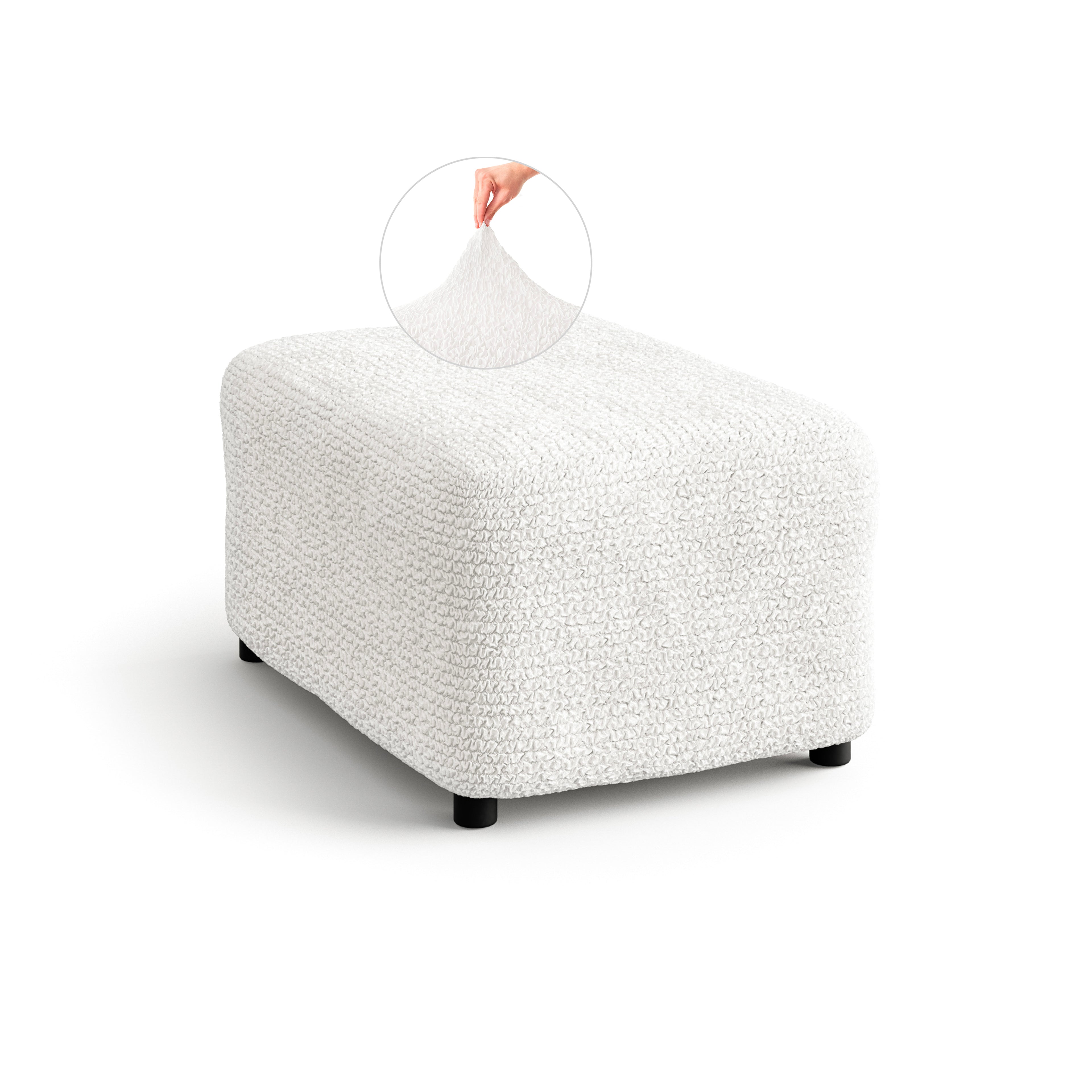 Microfibra - Funda Ottomana White