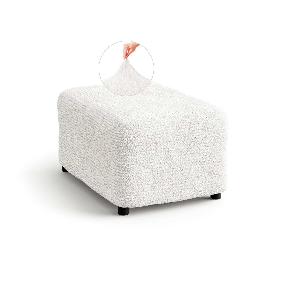 Microfibra - Funda Ottomana White