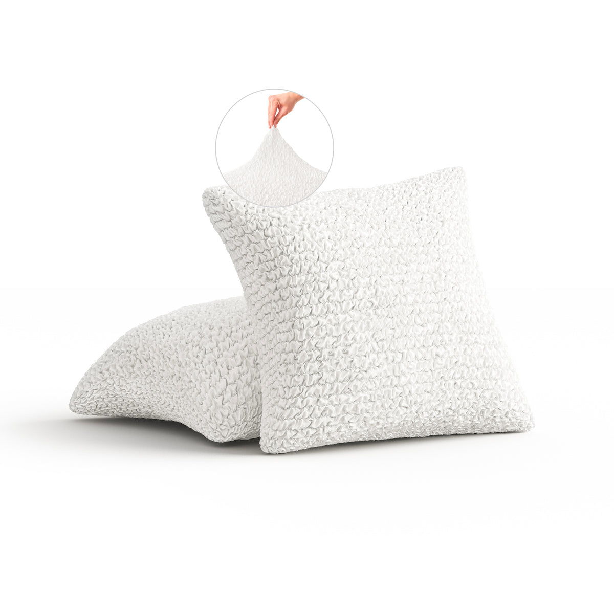 Microfibra - 2 Fundas Cojines White