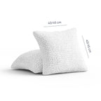 Microfibra - 2 Fundas Cojines White