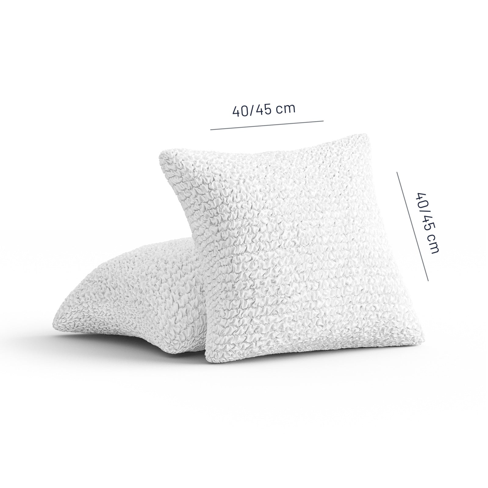 Microfibra - 2 Fundas Cojines White