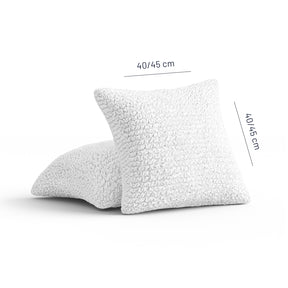 Microfibra - 2 Fundas Cojines White