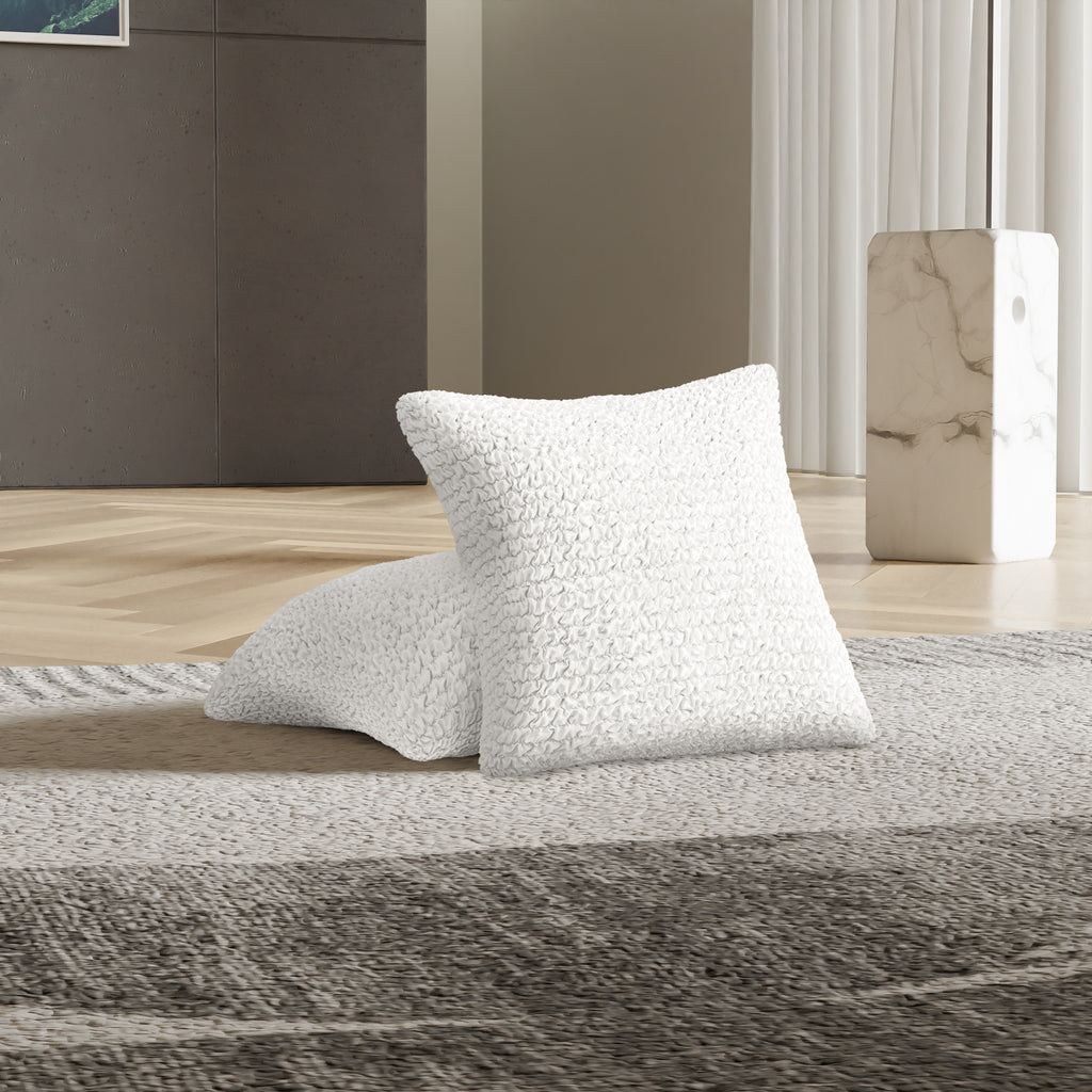Microfibra - 2 Fundas Cojines White