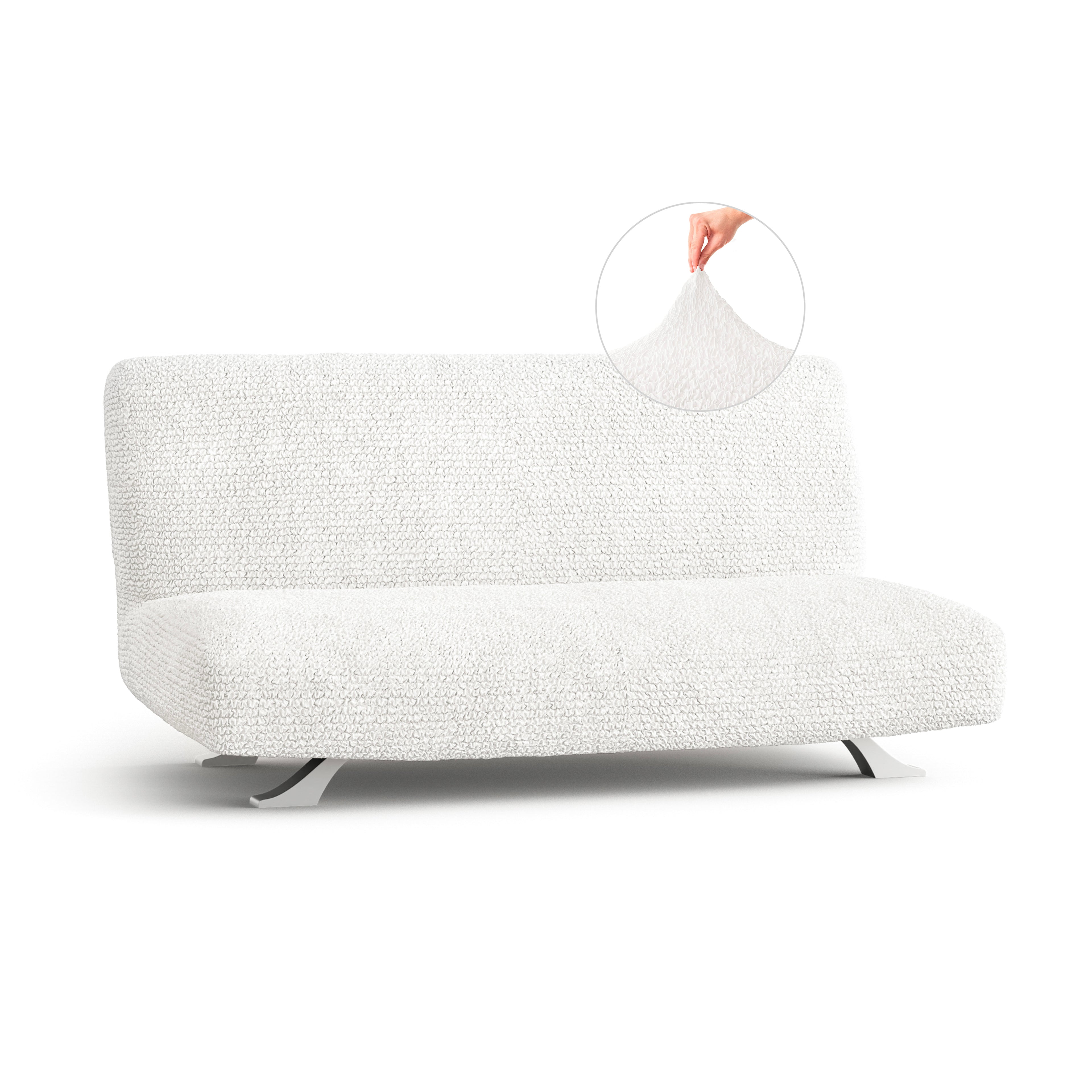 Microfibra - Funda Futon White