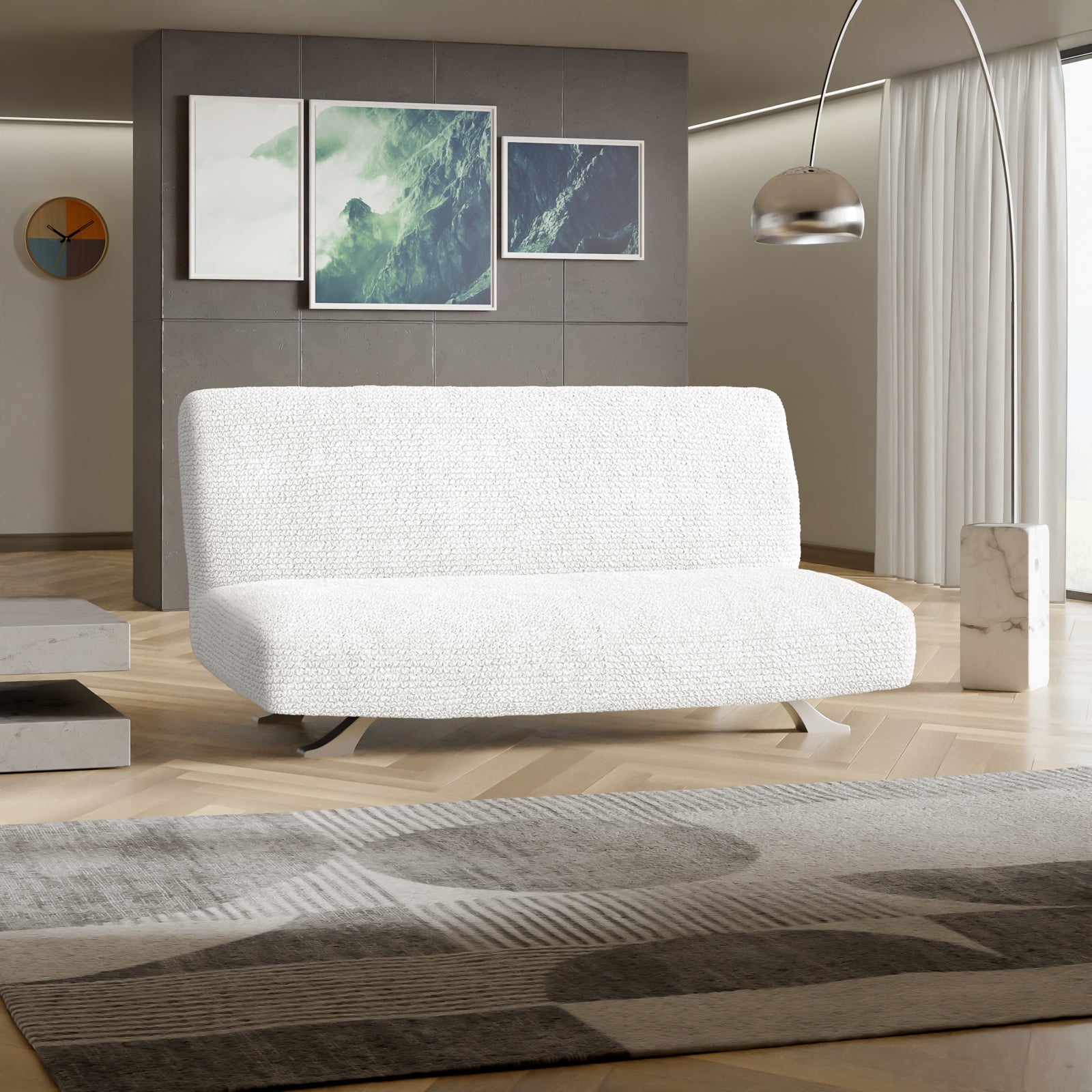 Microfibra - Funda Futon White