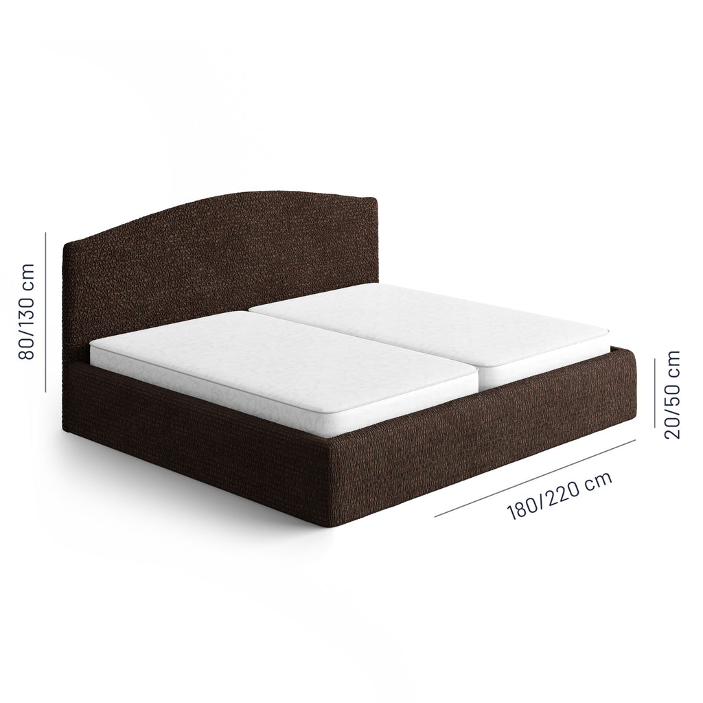 Microfibra - Funda Cama King Dark Chocolate
