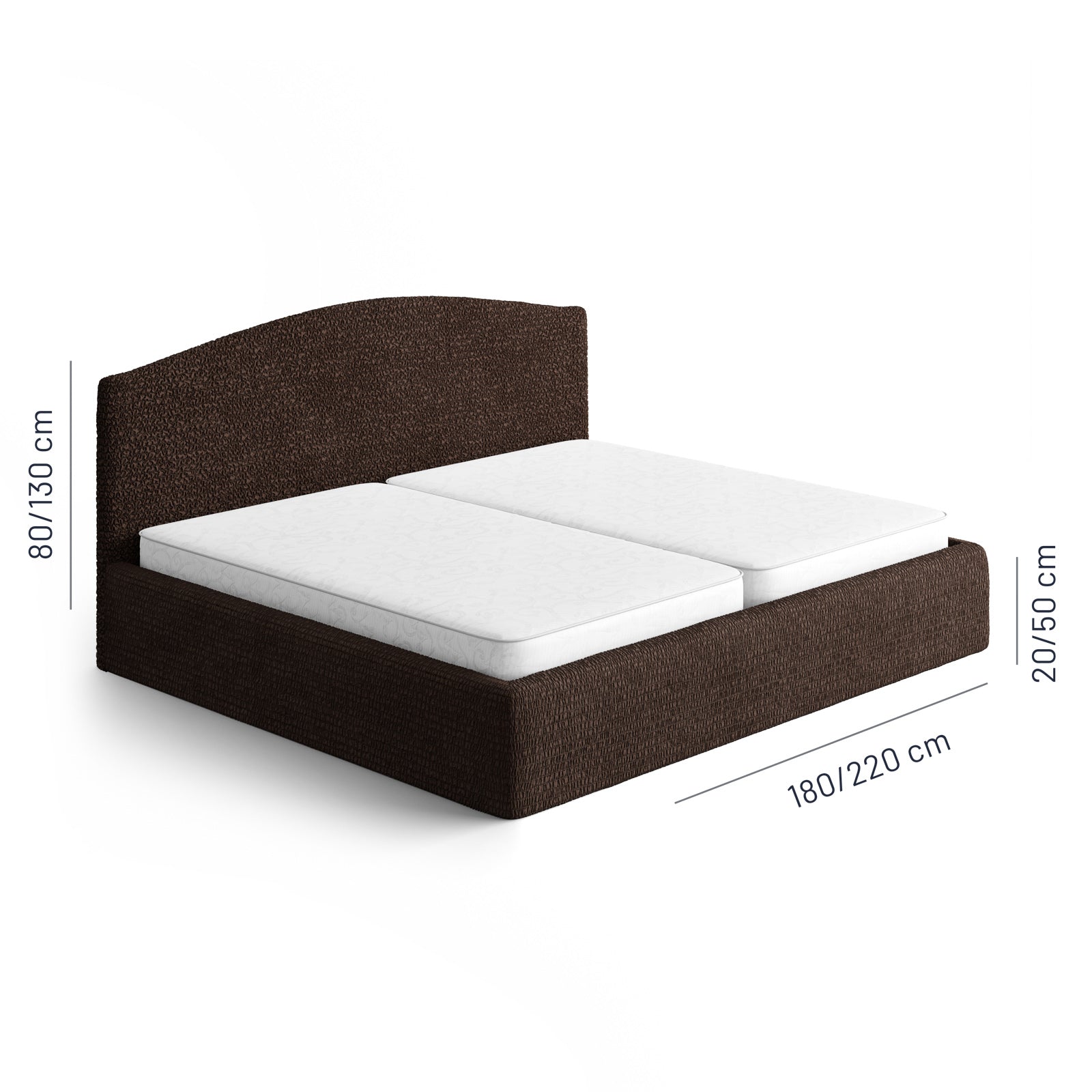 Microfibra - Funda Cama King Dark Chocolate