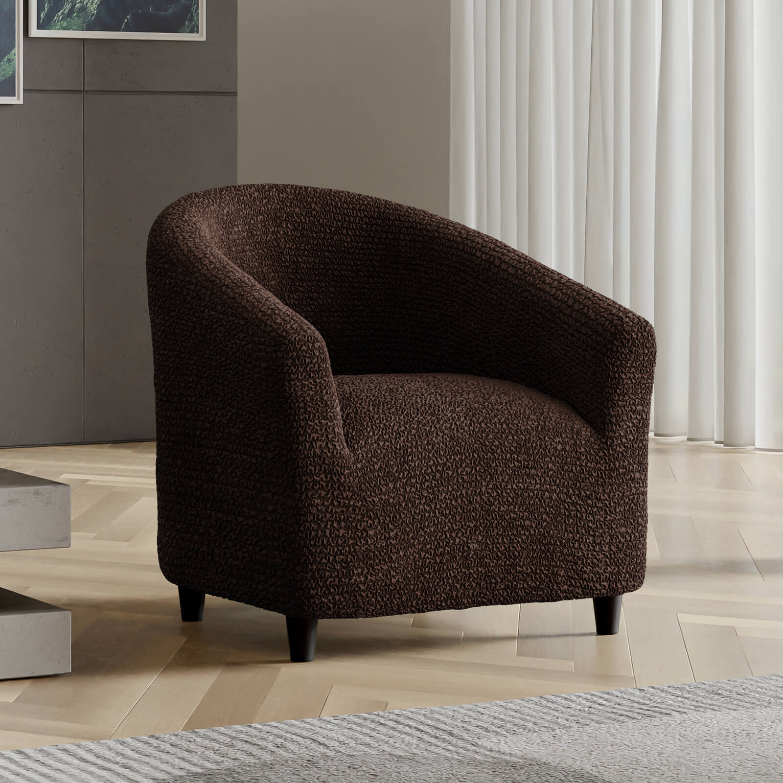 Microfibra - Funda Poltrona Dark Chocolate