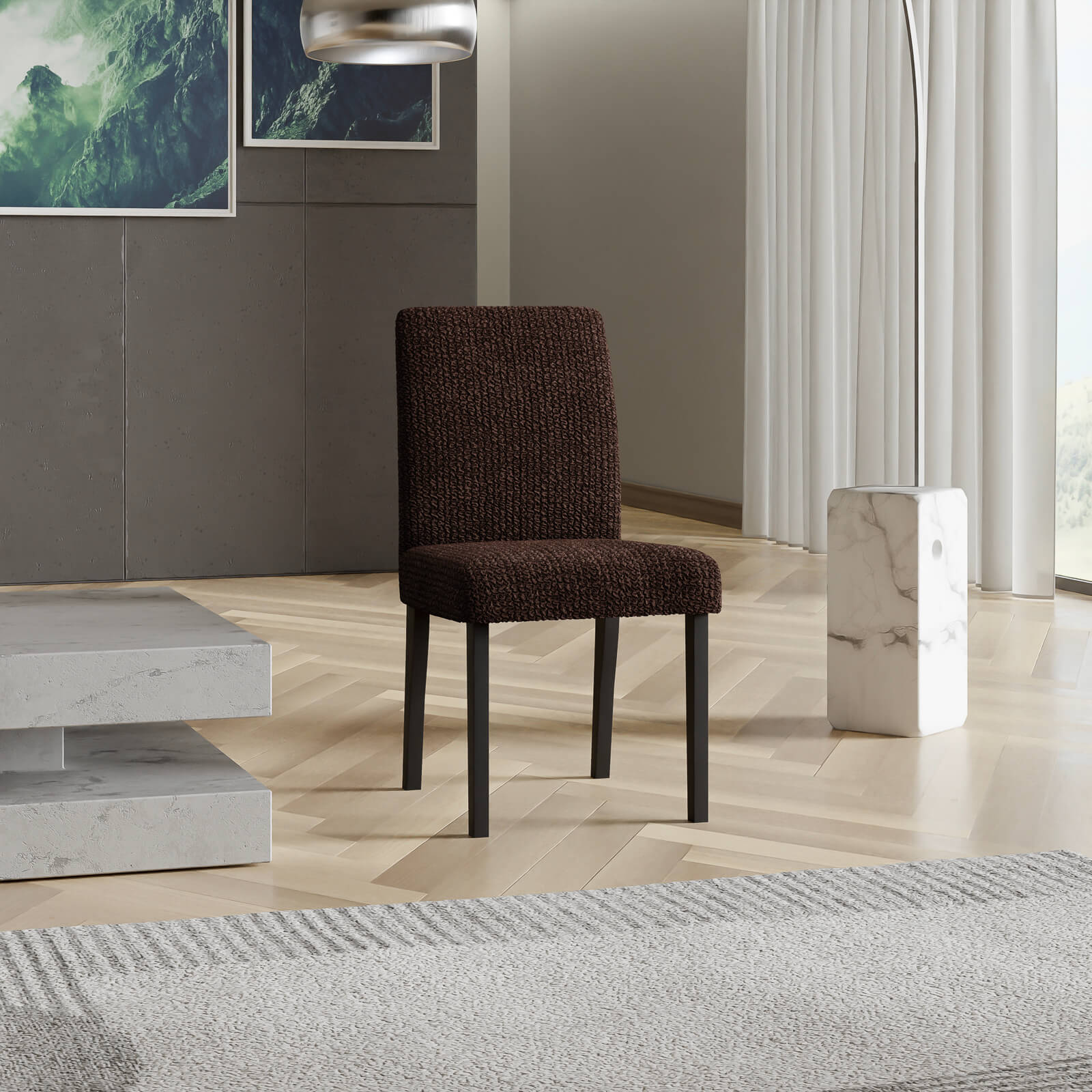 Microfibra - Funda Silla Dark Chocolate