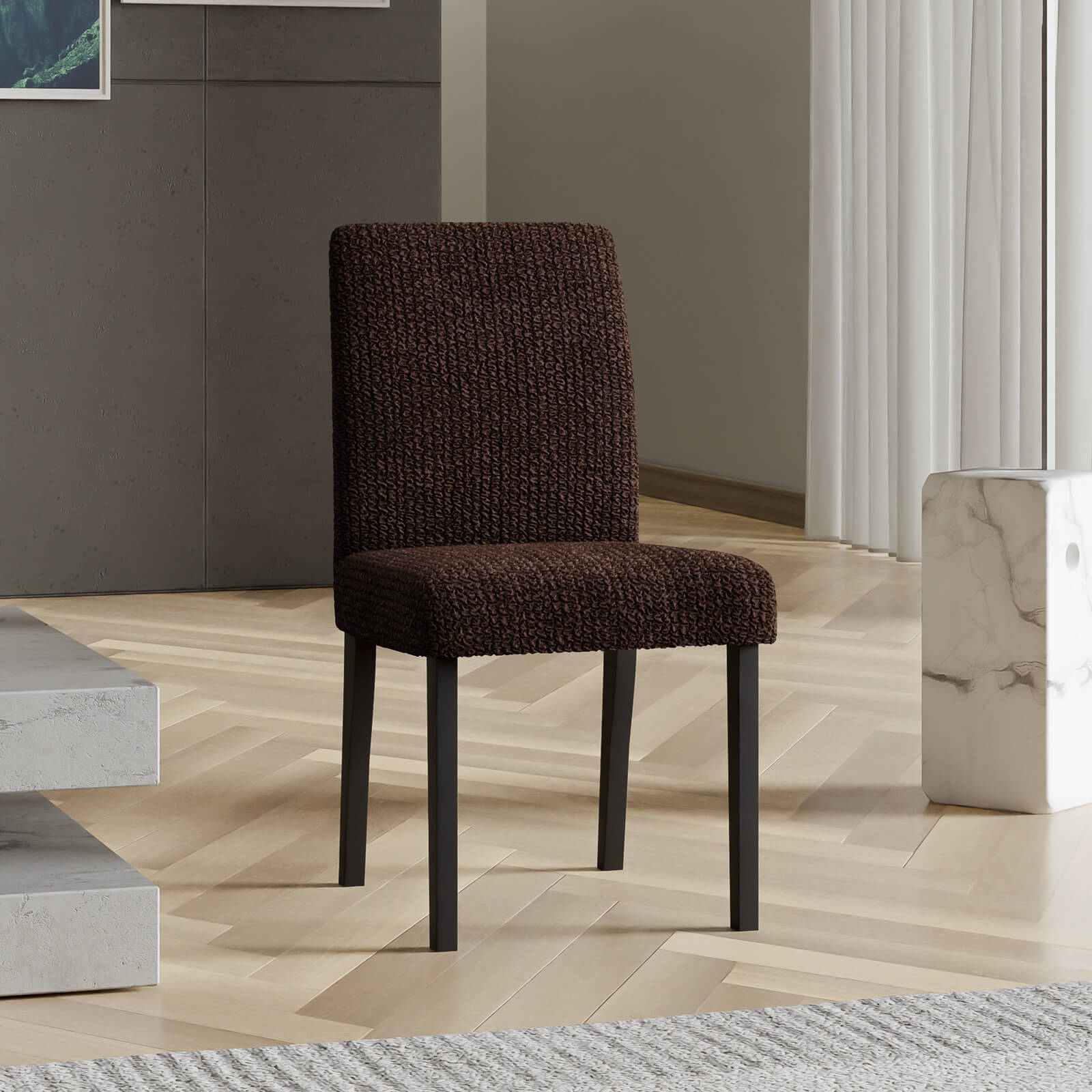 Microfibra - Funda Silla Dark Chocolate