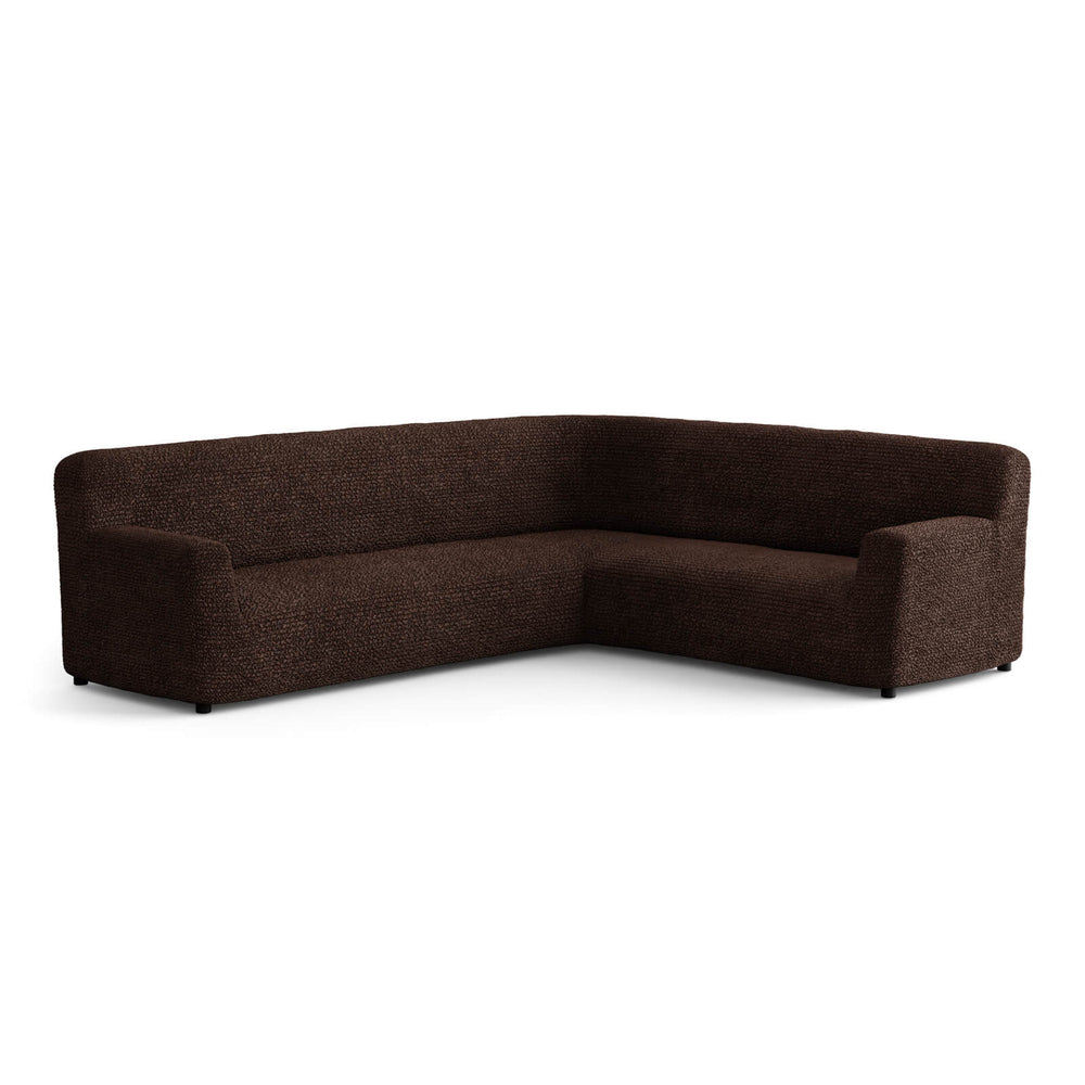 Microfibra - Funda Sofa Esquinero Dark Chocolate