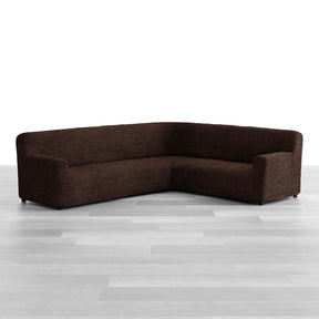 Microfibra - Funda Sofa Esquinero Dark Chocolate