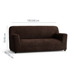Microfibra - Funda Sofa 3 cuerpos Dark Chocolate