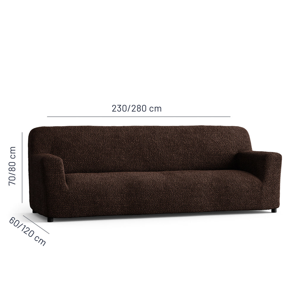 Microfibra - Funda Sofa 4 cuerpos Dark Chocolate