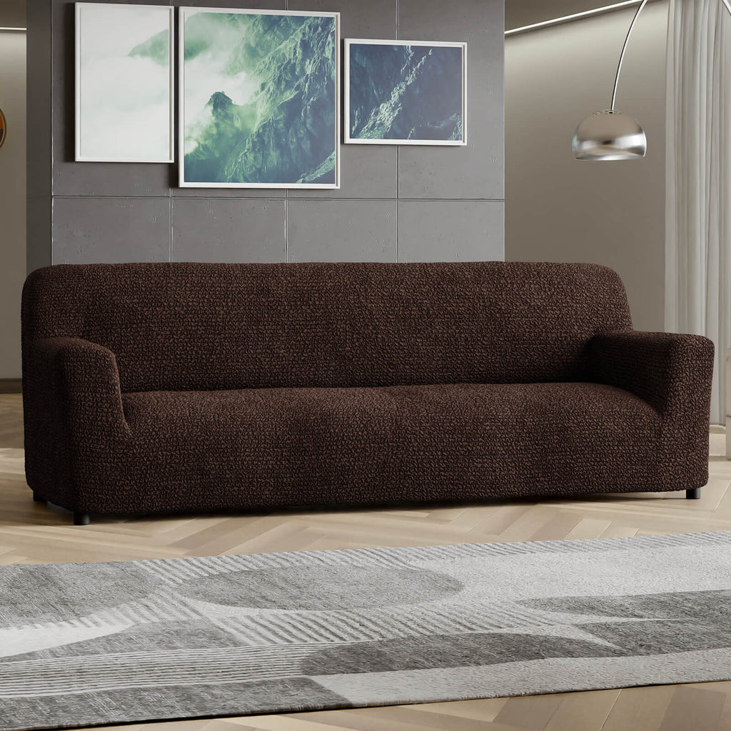 Microfibra - Funda Sofa 4 cuerpos Dark Chocolate