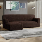 Microfibra - Funda Sofa L Izquierdo Dark Chocolate