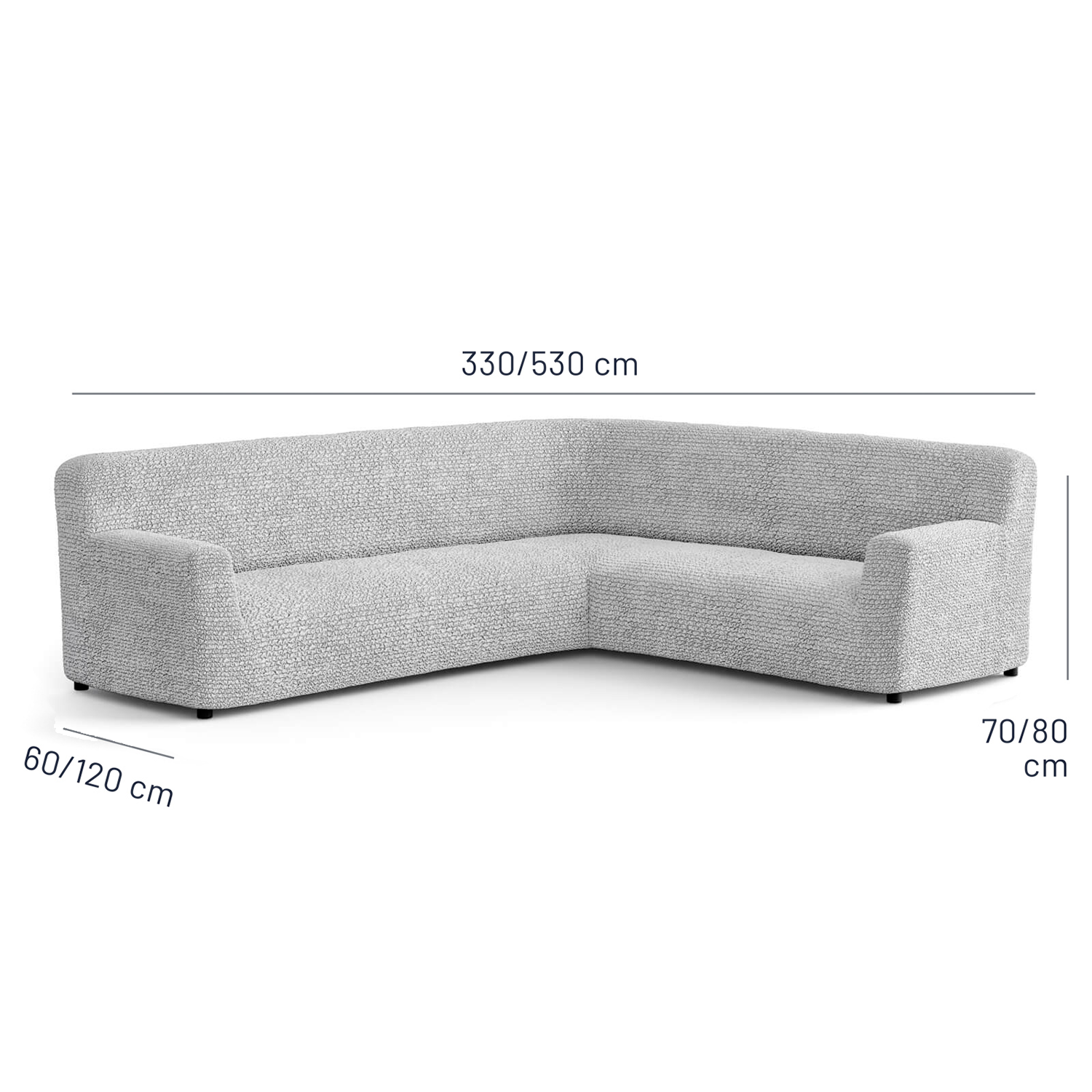 Microfibra - Funda Sofa Esquinero Pearl