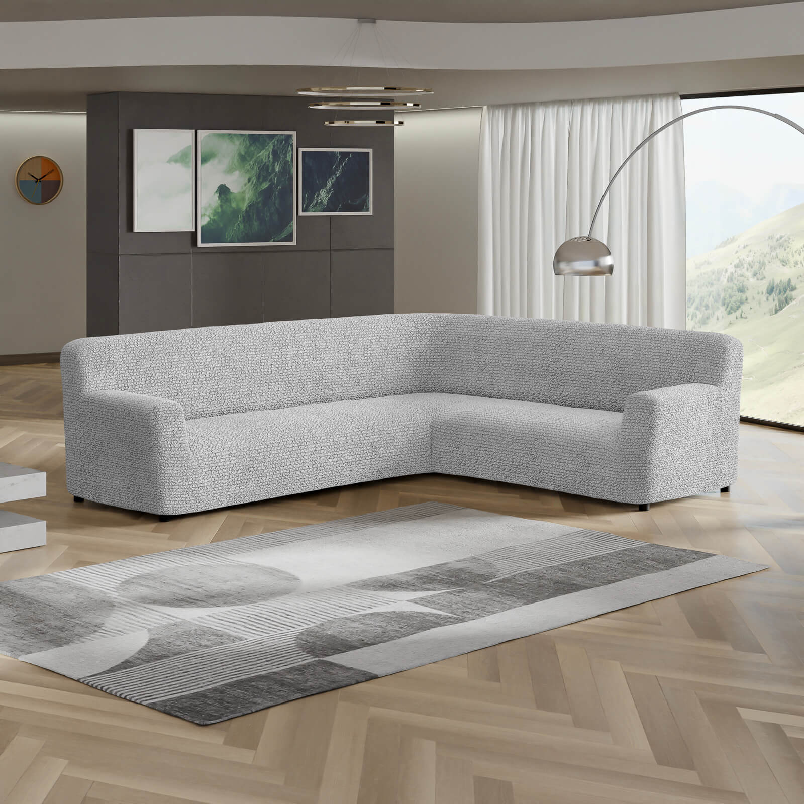 Microfibra - Funda Sofa Esquinero Pearl