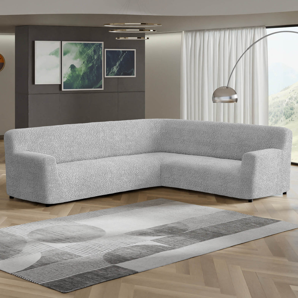 Microfibra - Funda Sofa Esquinero Pearl