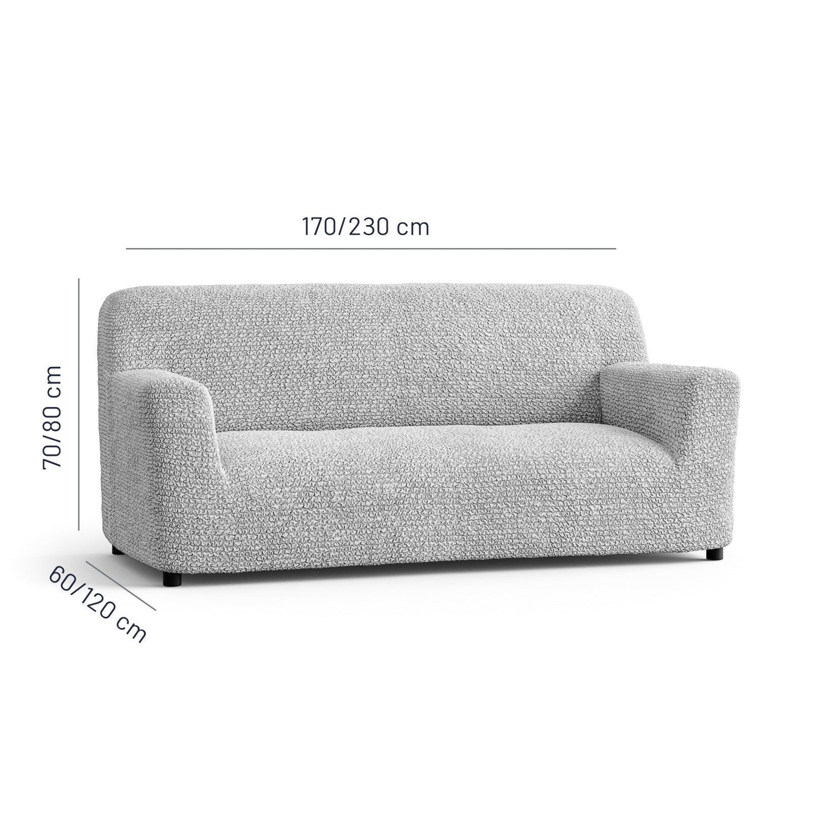 Microfibra - Funda Sofa 3 cuerpos Pearl